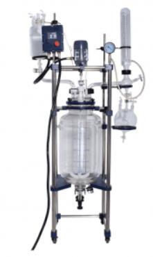 large scale jacketed glass reactor