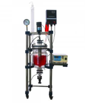 jacketed glass reactor for chemical use