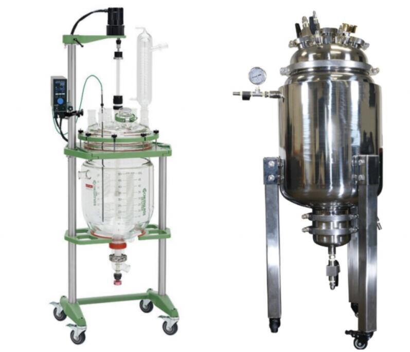 stainless steel jacketed glass reactor