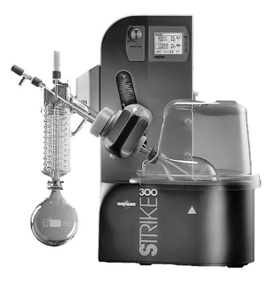 steroglass rotary evaporator strike 300