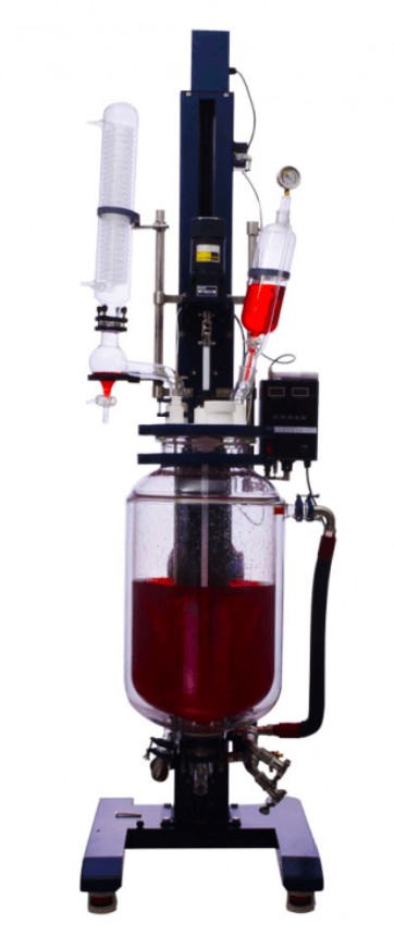 the principle of jacketed glass reactor