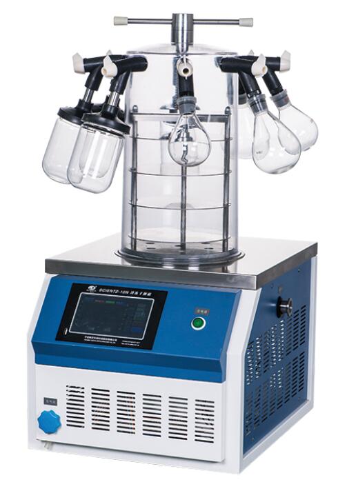 top press multi-manifold benchtop lyophilizer